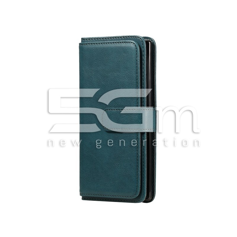 Estojo De Couro Magnético Verde Escuro Samsung SM-N975 Note 10 Plus