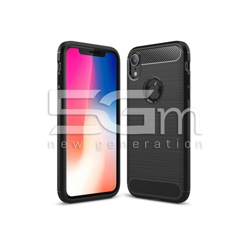 Carbon Fiber TPU Case Black iPhone XR