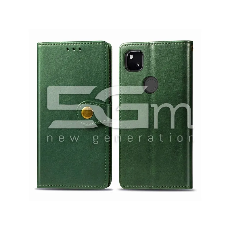 Magnetic Leather Case Dark Green Google Pixel 4A | 5G-M Online Store
