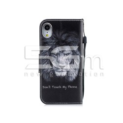 Custodia In Pelle TPU+PU Lion iPhone XR