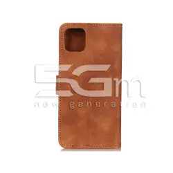 Custodia Portadocumenti in Pelle iPhone 12 Mini Brown