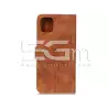 Custodia Portadocumenti in Pelle iPhone 12 Mini Brown