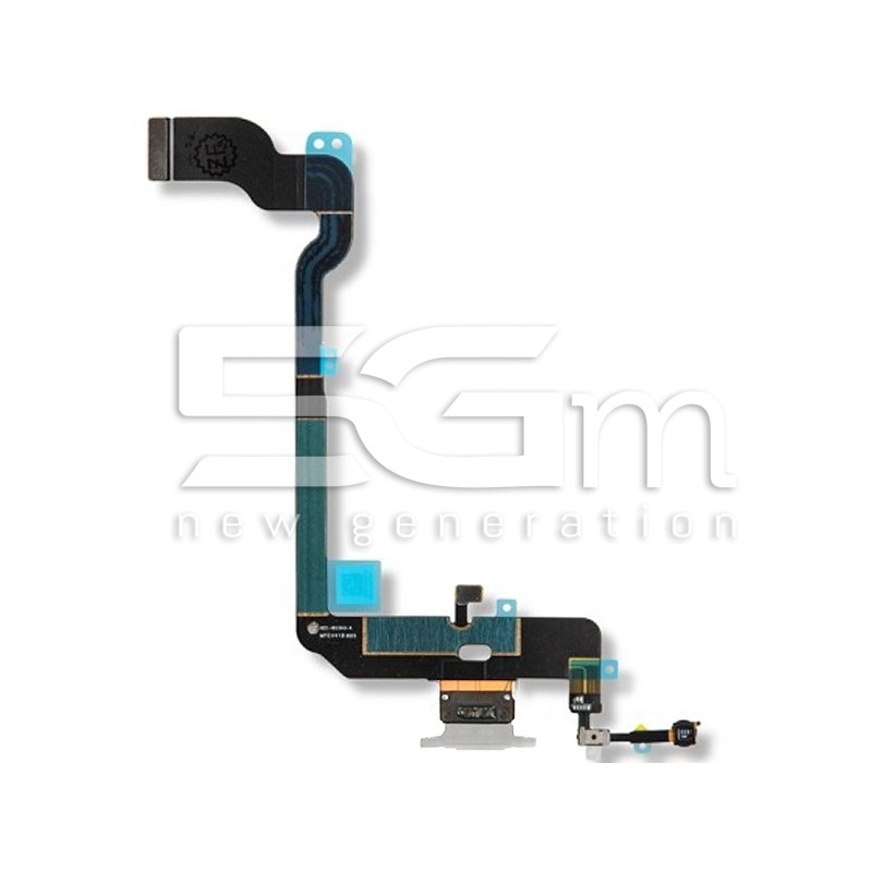 Connettore Di Ricarica Flat Cable Bianco iPhone XS (TOP)