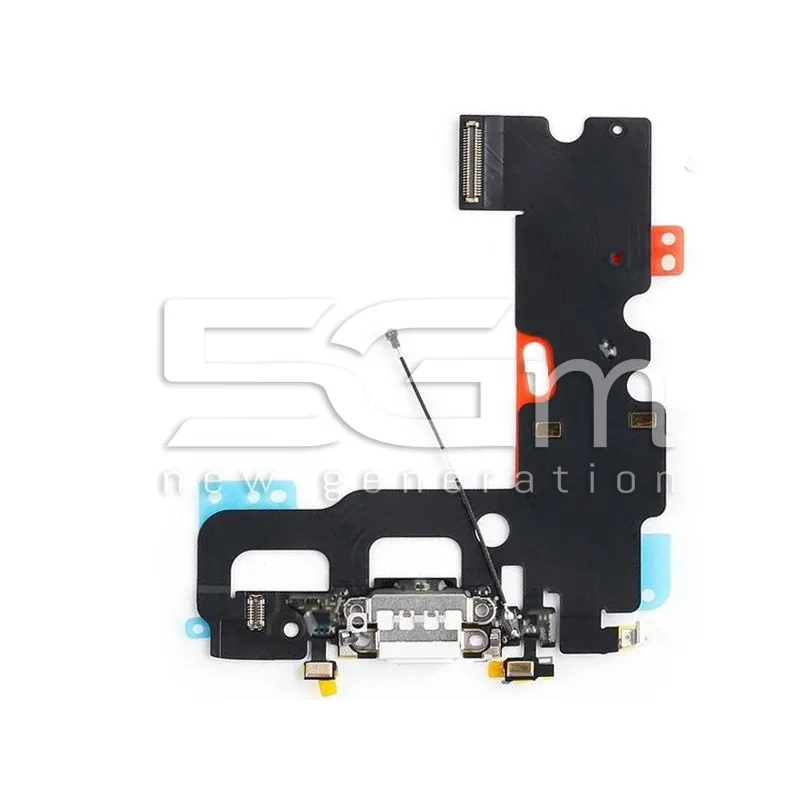 Ladeanschluss Flachkabel Weiß iPhone 7 | 5G-M.com