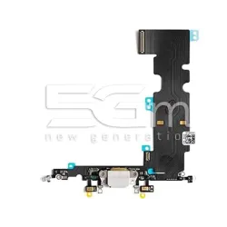 Connecteur de Charge Nappe Blanc iPhone 8 Plus | 5G-M.com