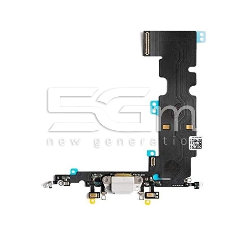 Connettore Di Ricarica Bianco Flat Cable iPhone 8 Plus