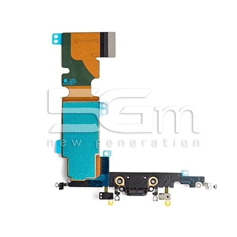 Ladeanschluss Flexkabel Schwarz iPhone 8 Plus (TOP) | 5G-M.com
