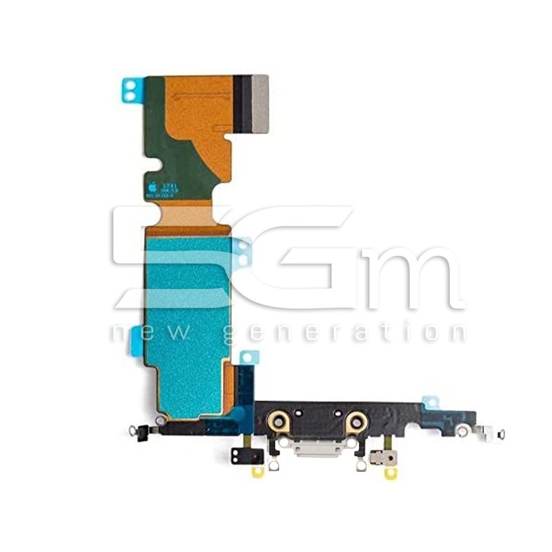 Connettore Di Ricarica Bianco Flat Cable iPhone 8 Plus (TOP)
