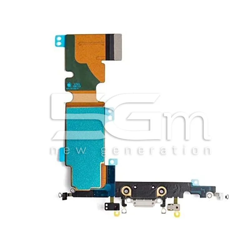 Connettore Di Ricarica Bianco Flat Cable iPhone 8 Plus (TOP) | Store Online 5G-M