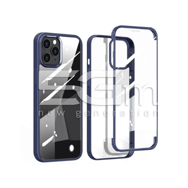 Dubbelzijdig Beschermhoesje Blauw iPhone 12 Pro Max | 5G-M