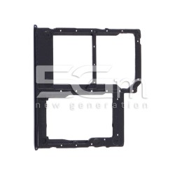 Dual Sim Card + Micro SD Tray Black Samsung SM-A415 A41