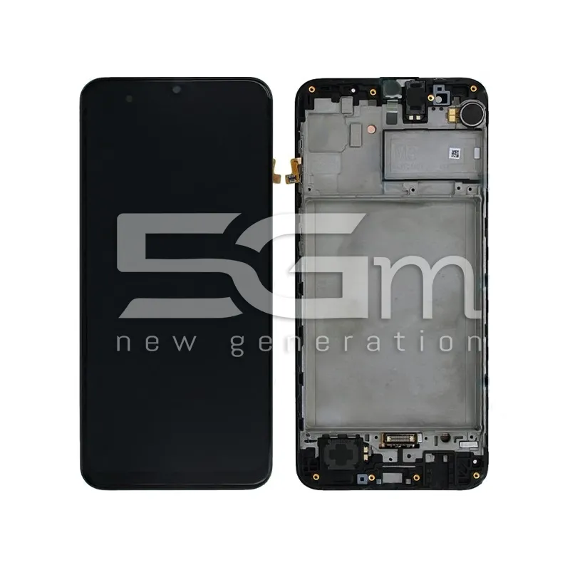 Ecran Tactil Negru + Ramă Samsung SM-M315 M31 Ori | Magazin Online 5G-M