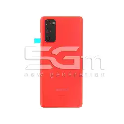 Ecrã Táctil + Chassi Vermelho Samsung SM-G780F S20 FE Ori