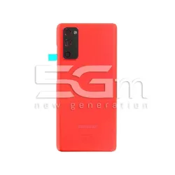 Заден Капак Червен + Стъкло Камера Samsung S20 FE Ori | 5G-M