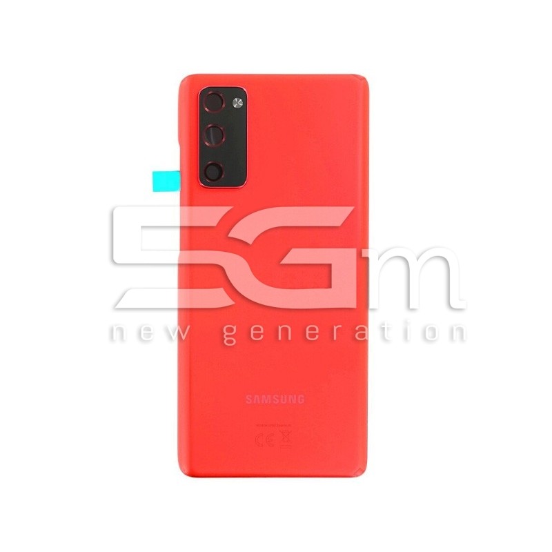 Rear Cover Red + Camera Lens Samsung SM-G780F S20 FE Ori