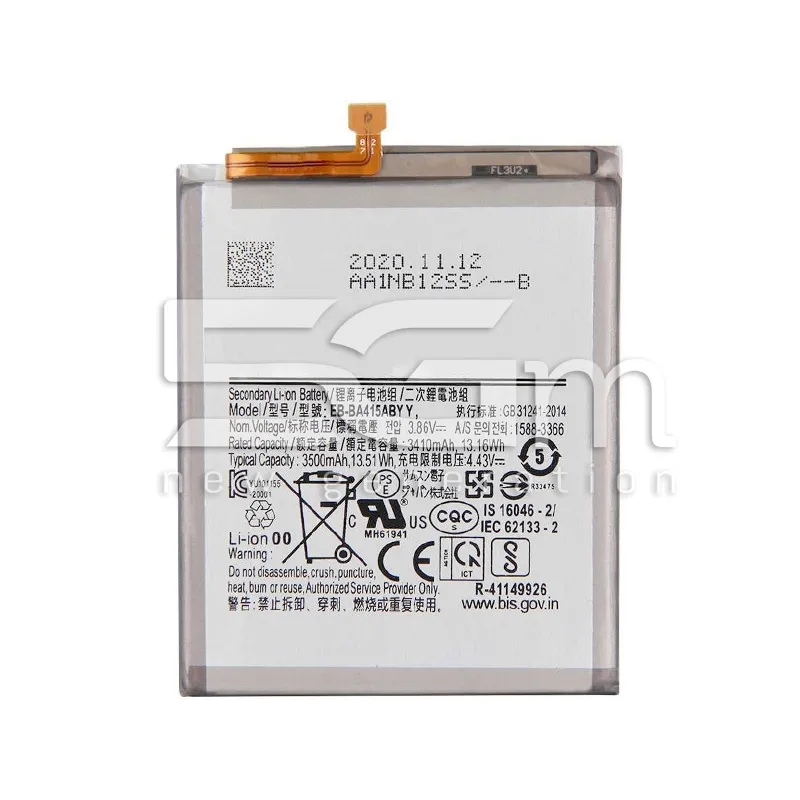 Batteria EB-BA415ABY 3500mAh Samsung SM-A415 A41 No Logo | Store Online 5G-M
