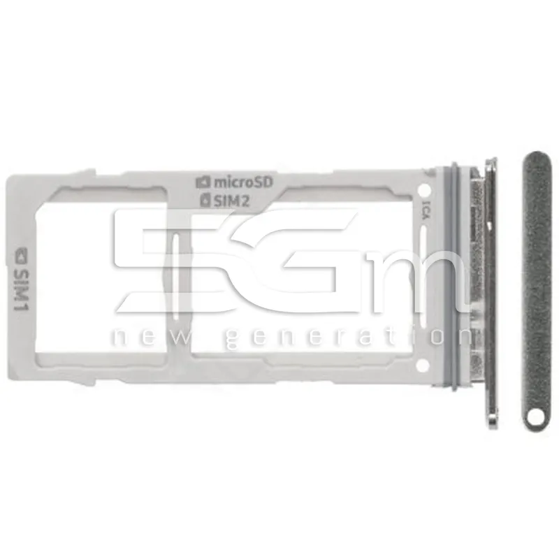 Dual-SIM- und Micro-SD-Fach Prism White Samsung SM-G975 | 5G-M