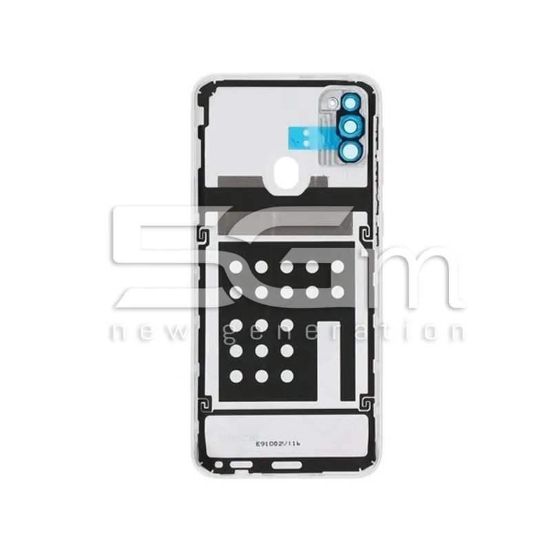 Rückabdeckung Perlweiß + Kameraglas Samsung SM-M307 M30s | 5G-M