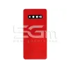 Retro Cover Cardinal Red + Vetrino Fotocamera Samsung SM-G975F S10 Plus Ori