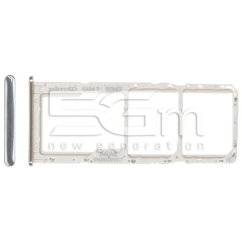 Supporto Dual Sim + Micro SD Prism Crush Silver Samsung SM-A715 A71 Ori | Store Online 5G-M