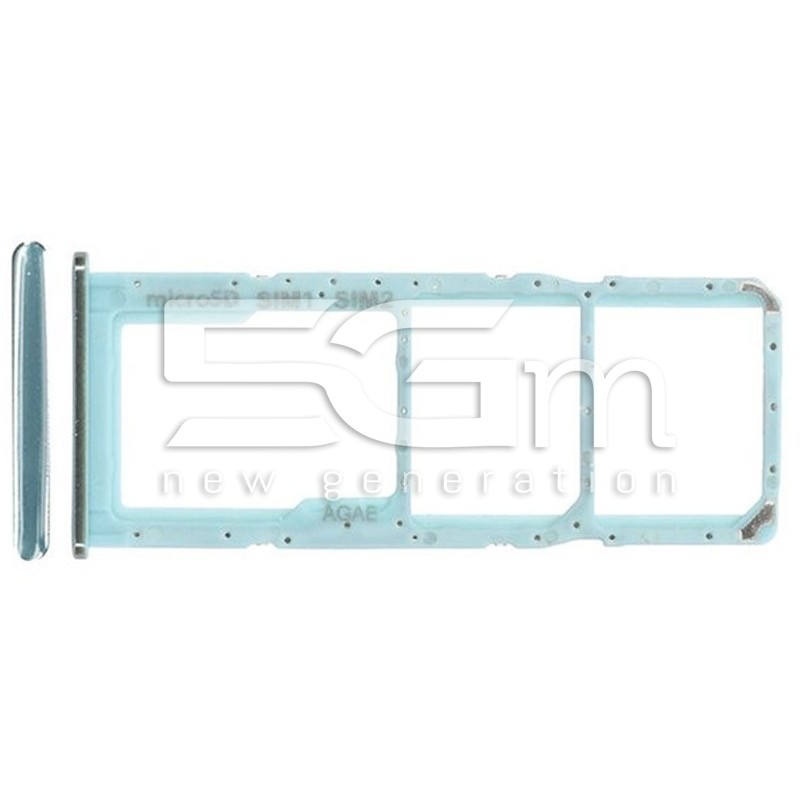 Dual Sim + Micro SD Prism Crush Blu Samsung SM-A715 A71 Ori