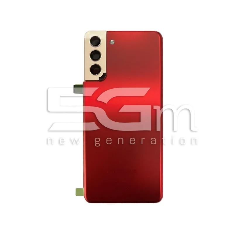 Capac Spate Phantom Red + Sticlă Cameră Samsung SM-G996 S21+ Ori