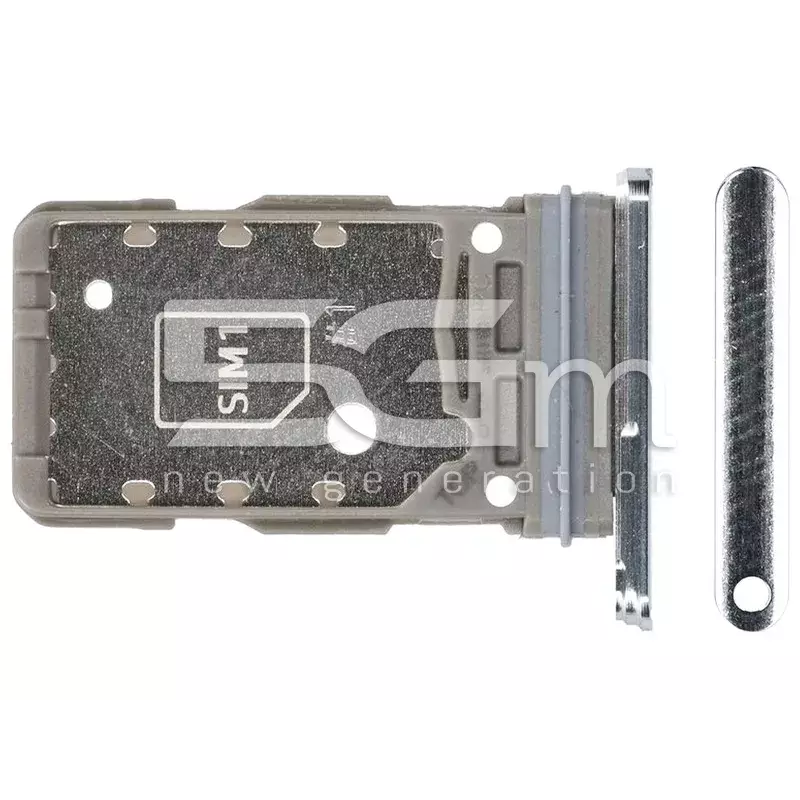 Supporto Dual Sim Card White Samsung SM-G991 S21 5G Ori