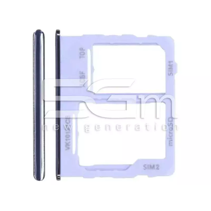 Dual Sim Card + Micro SD Tray Violet Samsung SM-A32 A326 Ori