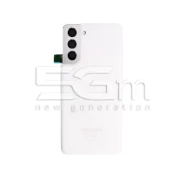 Заден капак Бял + Стъкло за камера Samsung S21 Ori | Онлайн магазин 5G-M