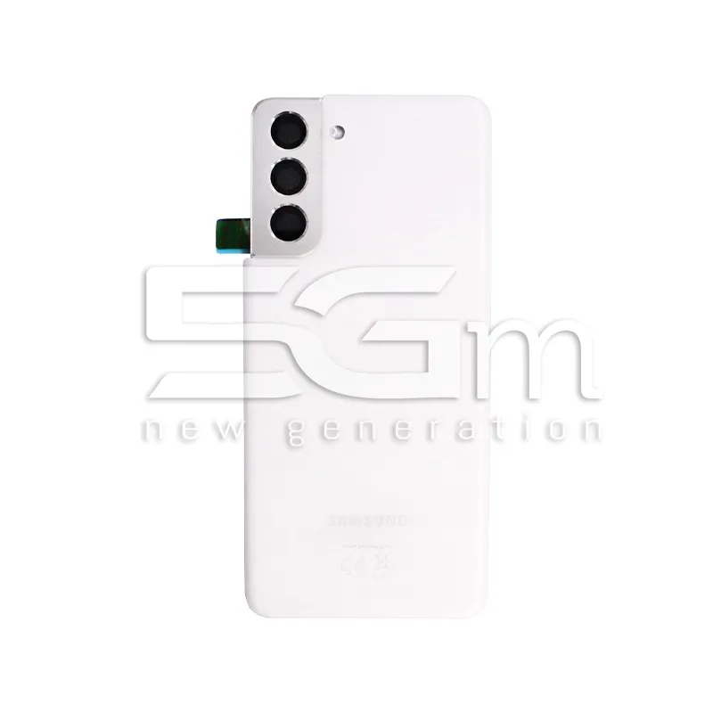 Retro Cover White + Vetrino Fotocamera Samsung SM-G991 S21 Ori | Store Online 5G-M