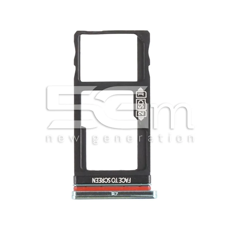 Halterung Dual-SIM-Karte + Micro SD Grün Motorola One Action | 5G-M