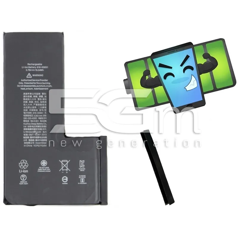 Halterung Akkuabdeckung Ohne Platine Kunststoff iPhone 11 Pro Ohne Logo