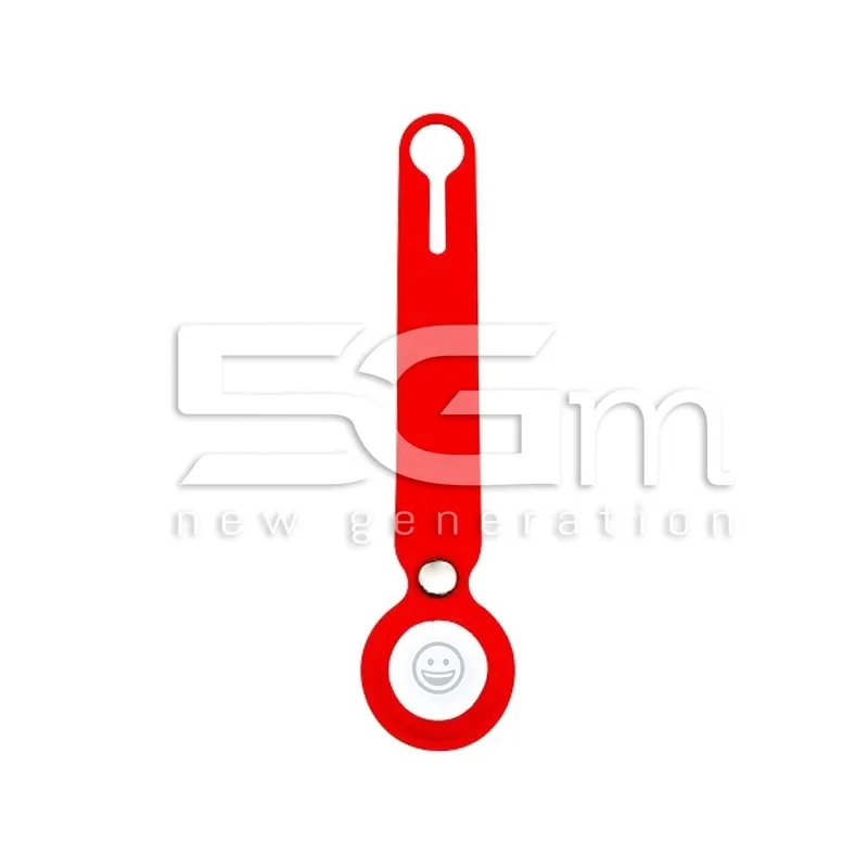 Custodia in Silicone Rosso per Apple AirTag | Store Online 5G-M