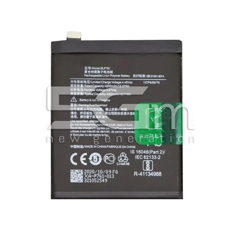 BLP761 4320 mAh Akkumulátor OnePlus 8 Logó nélkül | 5G-M