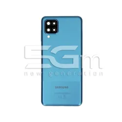 Coque arrière Bleu + Vitre appareil photo Samsung SM-A125 A12 Ori | 5G-M
