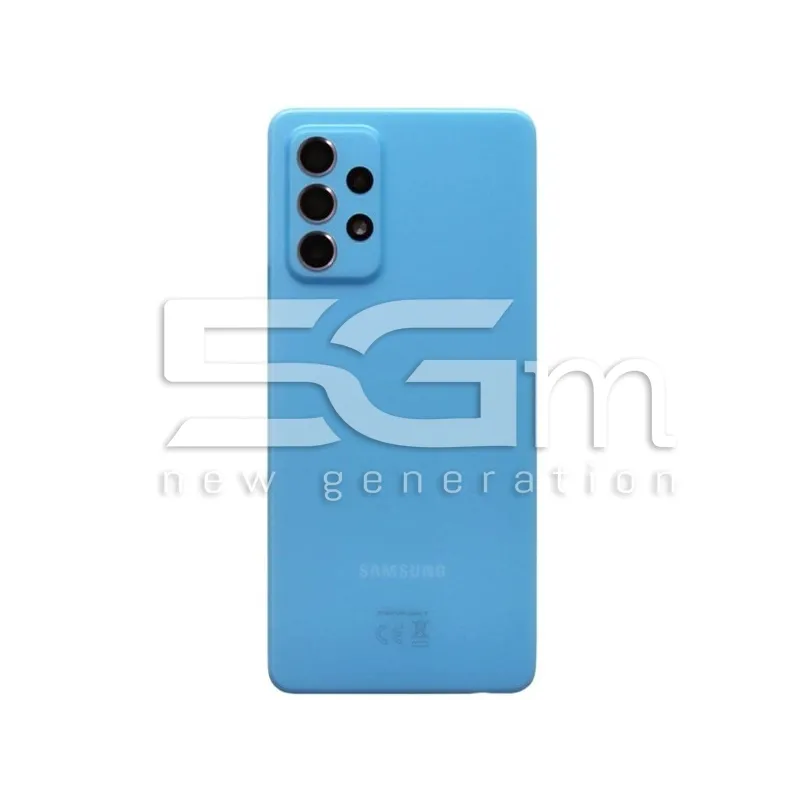 Coque Arrière Bleue + Verre Appareil Photo Samsung A525 - A526 A52 Ori | 5G-M