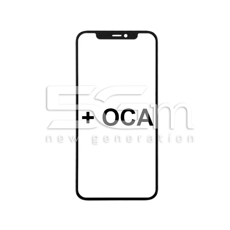 Vetro Nero + Pellicola Oca iPhone 12 Mini