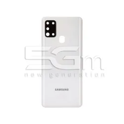 Cache Arrière Blanc + Vitre Appareil Photo Samsung A21s | 5G-M