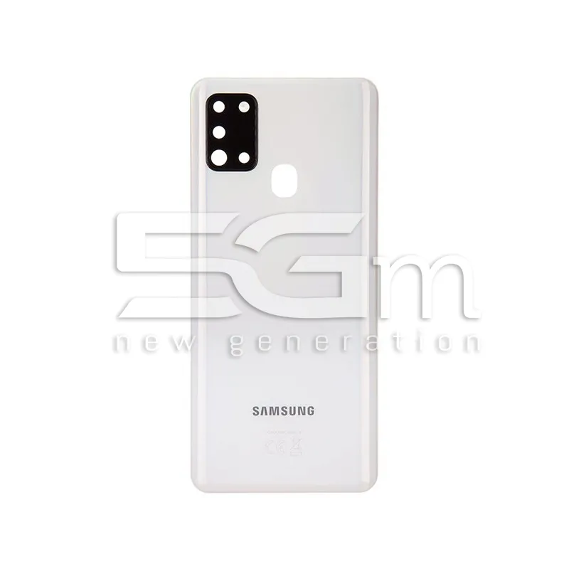 Retro Cover Bianco + Vetrino Fotocamera Samsung SM-A217 A21s | Store Online 5G-M