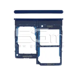 Tiroir SIM Double + Micro SD Bleu Samsung SM-A202 A20e Ori | 5G-M.com
