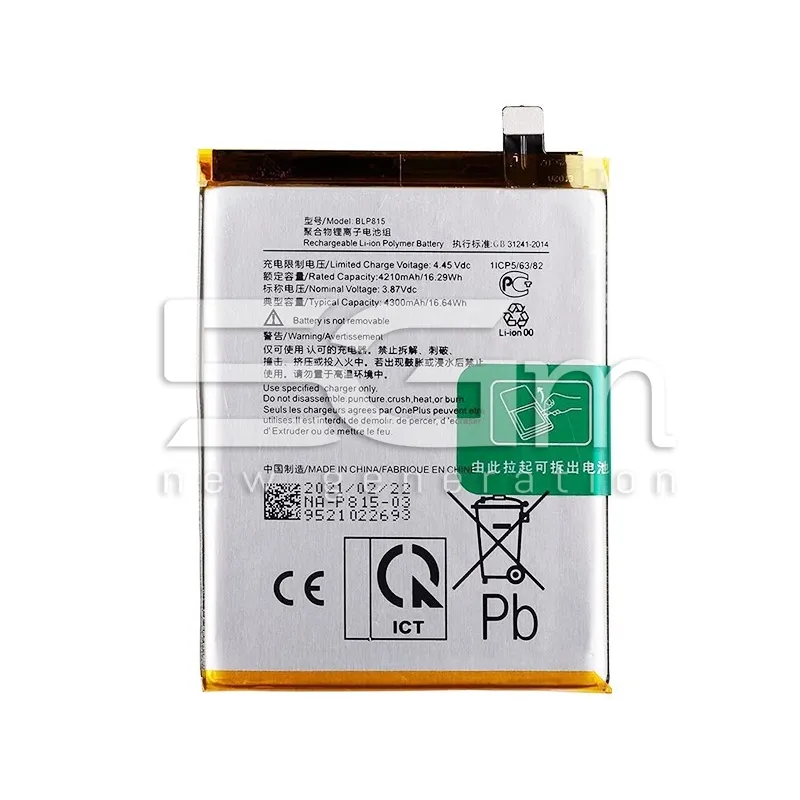 Akku BLP815 4300 mAh OnePlus Nord N10 No Logo | 5G-M Online Shop