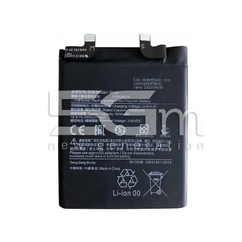 Bateria BM55 5000mAh Xiaomi Mi 11 Pro - Mi 11 Ultra 5G No Logo | Loja Online 5G-M