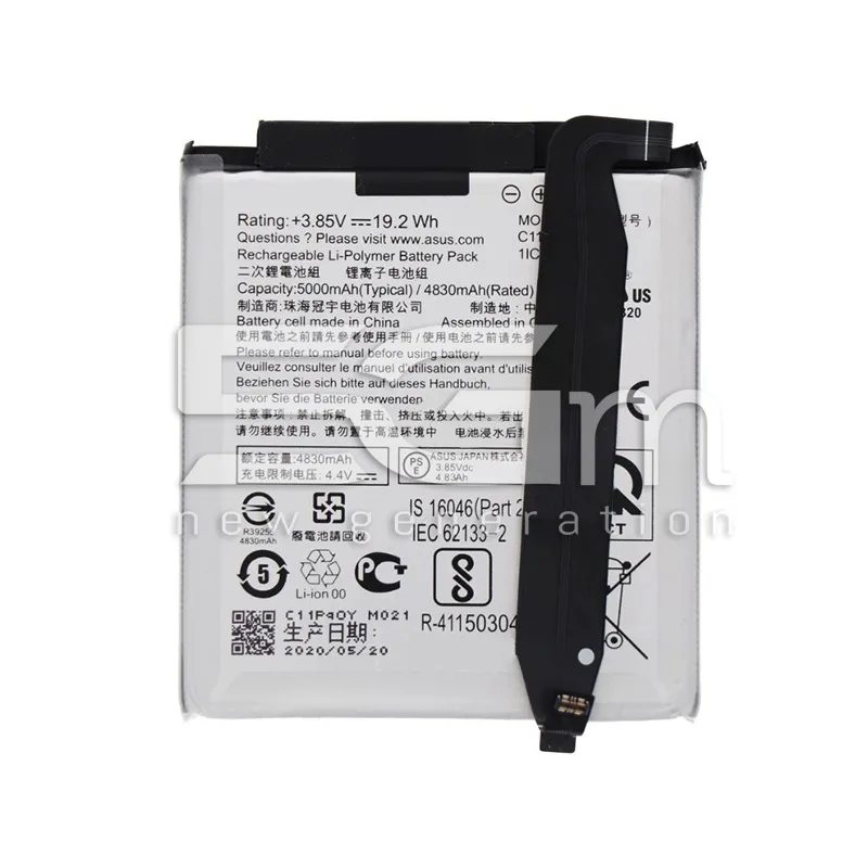 Akku C11P1904 5000 mAh Asus ZenFone 7 / 7 Pro Ohne Logo | 5G-M.com