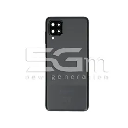 Заден капак Черен + Стъкло за камера Samsung A12 Ori | 5G-M.com