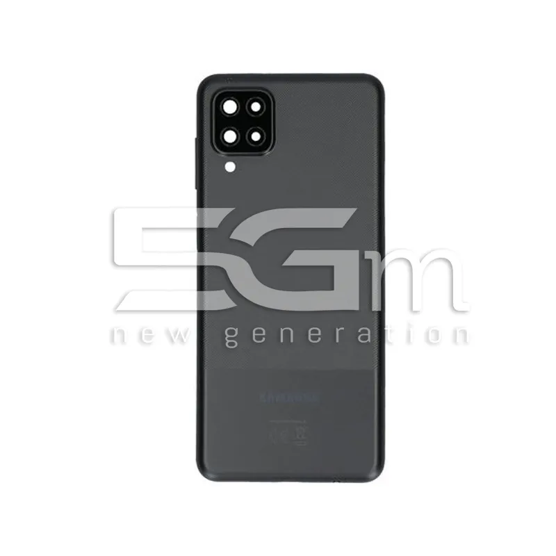Rückseite Schwarz + Kameraglas Samsung SM-A125 A12 Ori | 5G-M