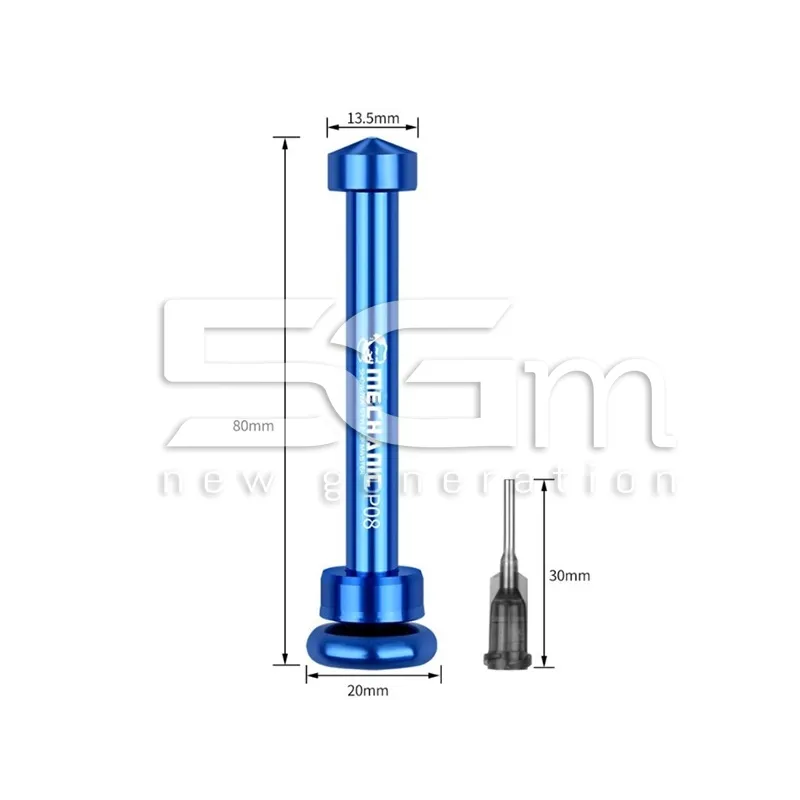 MECHANIC P08 Dosiergerät aus blauem Aluminium für Spritzen | 5G-M