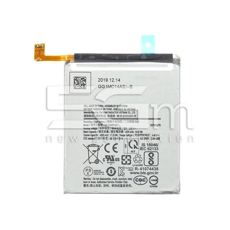 Samsung S10 Lite Akkumulátor EB-BA907ABY 4500mAh Logó nélkül | 5G-M