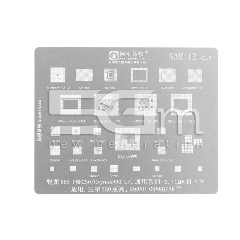 AMAOE Stencil SAMSUNG SAM12 v2.0 | Store Online 5G-M