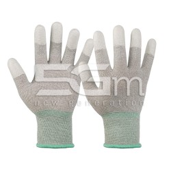 Guanti In Fibra Di Carbonio/pu Esd Elasticizzati S