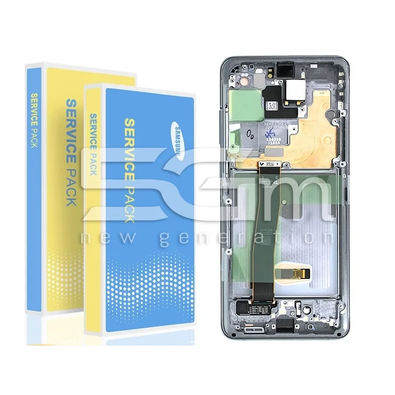 Display Touch + Rahmen Weiß Samsung SM-G988 S20 Ultra 5G Ori | 5G-M Online Shop
